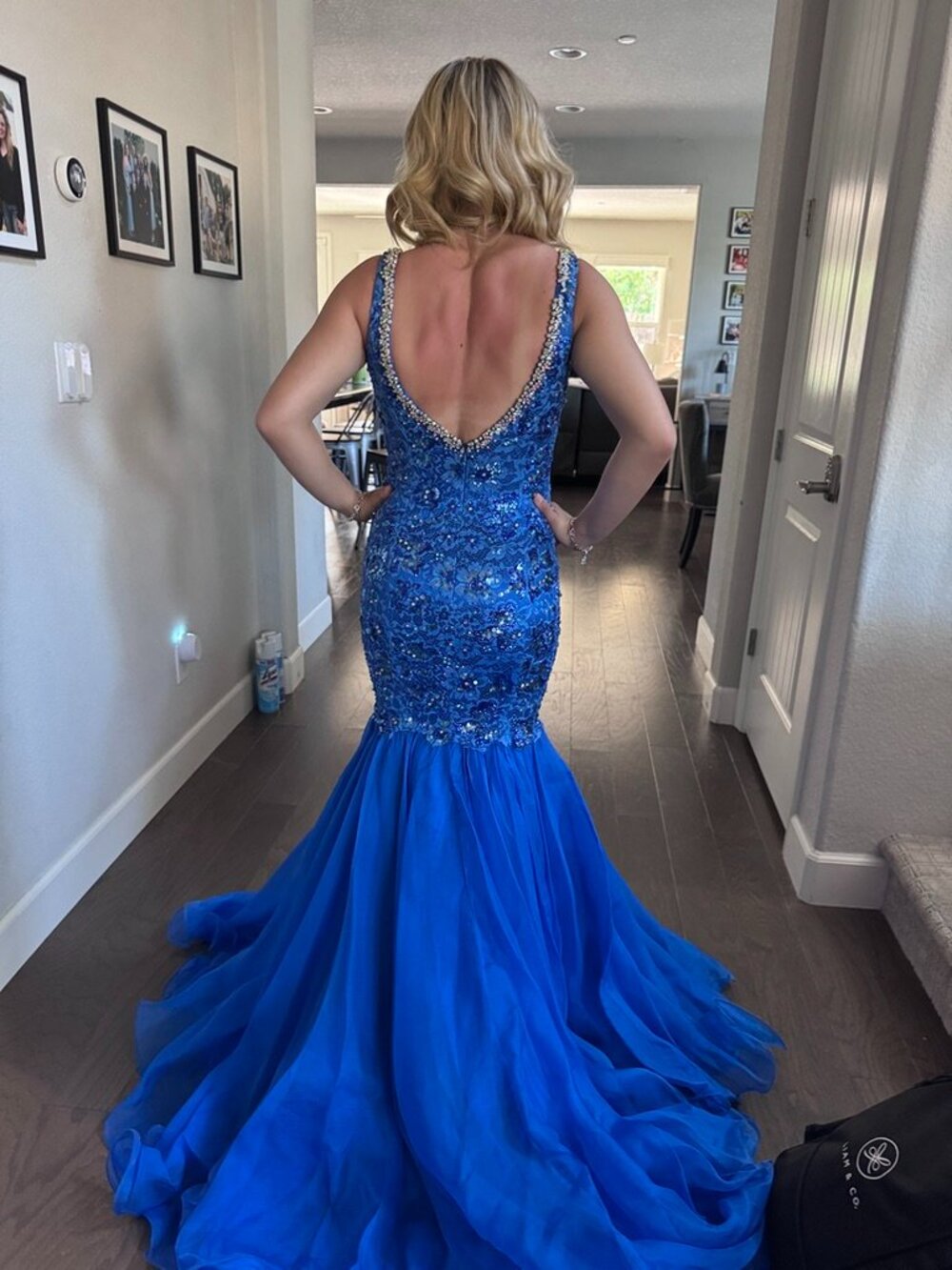 Jonathan Kayne Royal Blue Mermaid Gown – Size 6 - Picture 2 of 2